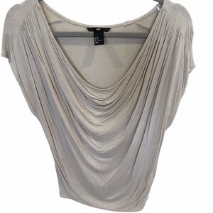 H&M blouse with drop neck size M